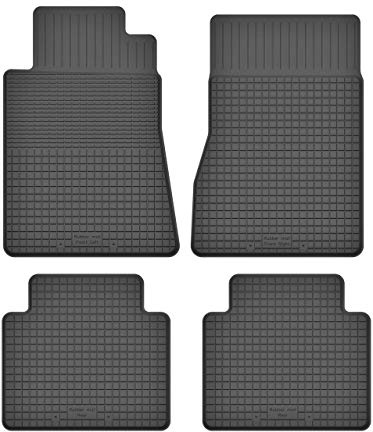Gummimatten Fußmatten 1.5 cm Rand kompatibel mit BMW 7 7er e32 (Bj. 1986-1994) ideal angepasst 4 -Teile EIN Set