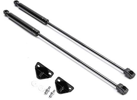 LFOTPP Motorhauben Gasfeder für T-Roc, Schwarze Gasdruckfeder Motorhaube, 2 Stück