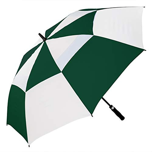 X-brella Hochwertiger windabweisender Golfschirm, automatisches Öffnen, grün, Klassisch