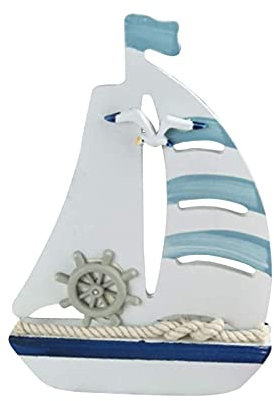 FENGHUNAYUE Segelboot Dekoration Nautische Ornamente Mini Aus Holz für Zuhause, Schlafzimmer, Büro, Schreibtisch, Handwerk, Seemann, nautisches Geschenk