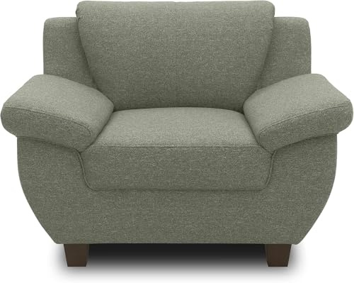 DOMO. collection Sillón Panamá, sillón tapizado, sillón Individual, Juego de sofá, 3-2-1 sillones, 91 x 108 x 80 cm (Profundidad x Anchura x Altura), Verde
