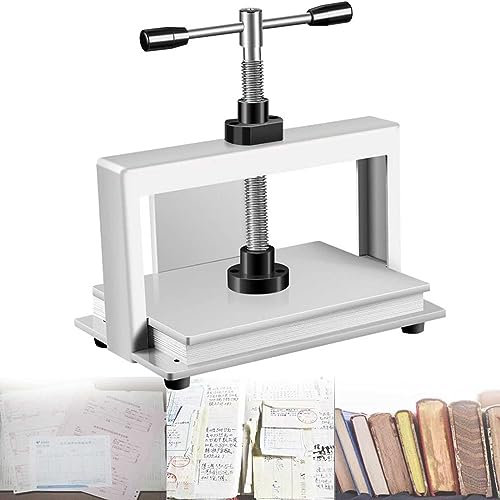 CGLYYDS Manuelle Papierpressmaschine, A3/A4-Buch, Stahl, Notizen, Rechnung, Buchbinder, Presse, Buchbinderei, Notizen, Büro, Rechnung, Buchbinder, 3306 lbs (1500 kg) Druck,A3