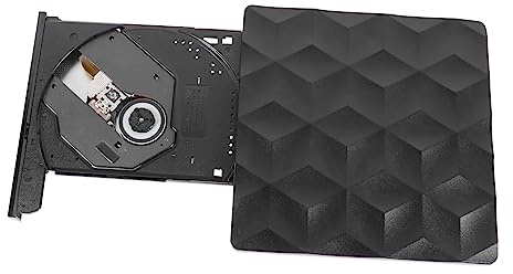 PartyKindom Quemador Controlador Tipo c Conducir Unidad De DVD Grabadora De DVD ROM USB 3.0 Unidad Externa De Bluray Jugador Disco Externo para Laptop Reescritor Portátil Notas El Plastico 3D