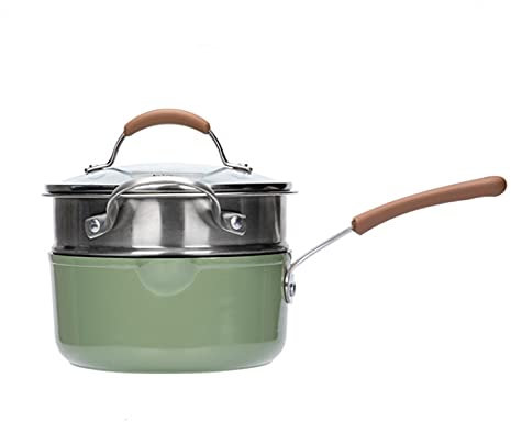 Kochen von Maifan-Stein-Milchtopf, Braten und Kochen eines kleinen Milchtopfs, Kochtopf, Instant-Nudeltopf, Suppentopf, Wok-Bratpfanne, Bratpfanne mit Deckel, Edelstahl-Dampfgarer, 20 cm Bratpfanne