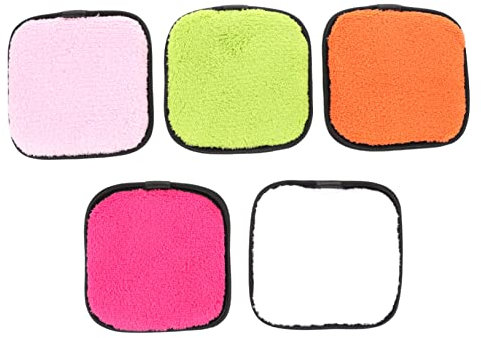 DOITOOL 5stücke Makeup Entfernen Schwämme Quadratische Reinigungsschwämme Für Sanfte Hautpflege Zufällige Farben Für Tägliche Gesichtsreinigung Und Make-up Entfernung