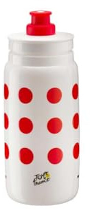 ELITE Fly Tour de France 2026 Fahrrad-Trinkflasche | Gepunktetes Bergtrikot Limitierte Auflage | Ultraleichte Radsport Trinkflasche 550 ml