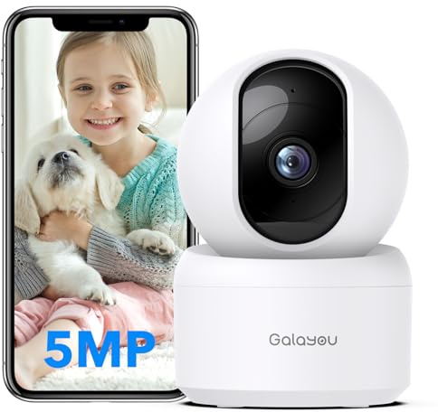 GALAYOU 5MP 3K Hundekamera mit app - Haustierkamera, Pet Camera mit Intelligente Verfolgung, Zwei-Wege-Audio, Menschenerkennung G2