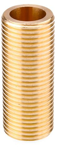 3/4 Inch (25mm) Threaded Nipple, Brass Running Nipple Threaded Tube Long Plumbing Fitting for Tank Connectors, Length 50m