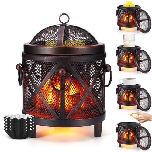 Lampada profumata elettrica, 4 in 1 lampada profumata per cera profumata, candela e olio profumato,Lampada Diffusore Oli Essenziali Lampada a Candela Profumataper Casa per Ufficio,Camera da Letto