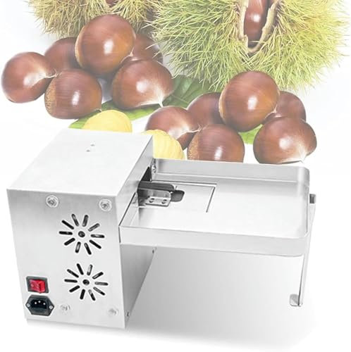 GFXYQPDNV Castagne per Bucce della Macchina Commerciale, Acciaio Inossidabile Che Apertura Macchina, Macchina per Arachidi Elettriche Che Non Danneggia Le Castagne, Adatte A Molte Dimensioni Marroni