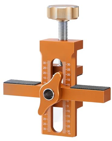 Cabinet Door Installation Positioner Jig, Aluminum Alloy Cabinet Hardware Jigs, 6mm 8mm 10mm Auger Bits Adjustable Cabinet Door Mounting Cabinet Installation Tools for Most Cabinet