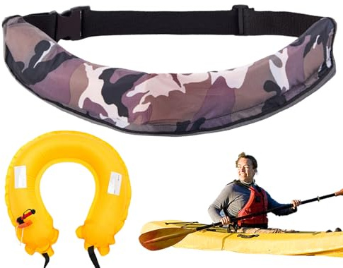 Flotation Belt,Life Vest Belt Pack - Adjustable Reflective Tool with Whistle Survival Aid for Men Women, Outdoor Fishing Kayaking, Paddleboarding
