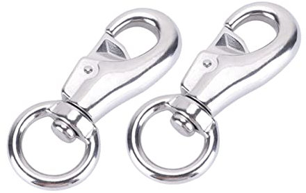 Hemobllo 2Pezzi Gancio Girevole per Hammock Resistente Capacità Facile Installazione per Ceste Sospese e Accessori