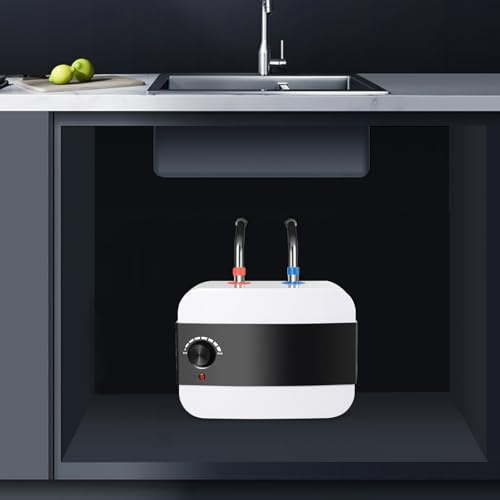 Caldaia da incasso, 1500 W, serbatoio acqua calda, 6 l, 30 – 65 °C, resistente alla pressione, piccola memoria per lavabo, cucina e bagno
