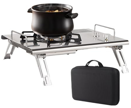 Fornello da Campeggio | Fornello Esterno Pieghevole Attrezzatura Da Campeggio,Cucina Escursionismo Attrezzatura Outdoor Picnic Sosta Viaggio Grigliata Trekking