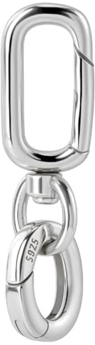 PLIGREAT 925 Sterling Silber Feder Doppelverschluss Armbandverlängerung Halskettenverbinder Und Verschlüsse Verschluss Für Damenarmbänder Halsketten Schmuckherstellung Und Reparatur