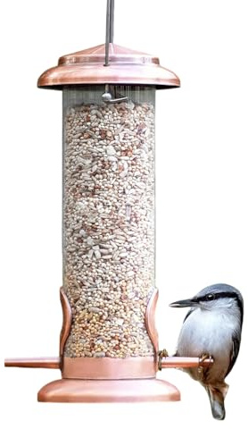 Mangiatoie Per Uccelli In Metallo Da Esterno | Dispositivo A Prova Di Scoiattoli Con Multiple Porte Di Accesso,Alimentatore Per Uccelli Da Esterno | Per Animali Casa Balcone Cortile Giardino Patio Int