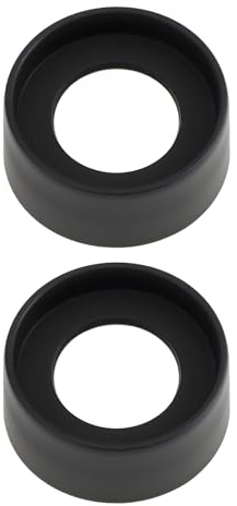 VGOL Lot de 2 oculaires pliables en caoutchouc compatibles avec les jumelles de microscope de 27 à 29 mm
