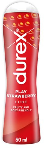 Durex Saucy Strawberry Play Lube - 50 ml by Reckitt Benckiser