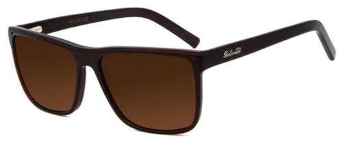 SunCristal Herren Eckig Sonnenbrille Polarisiert UV Schutz Markenbrille Braun Sonnenbrillen Autofahren Mode Design UV400 Sonnenbrille Für Herren Damen
