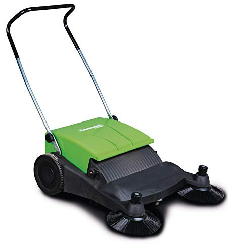 Cleancraft 7304008 HKM 800 Balayeuse à main (2 balais latéraux, largeur 800 mm, entraînement manuel, réservoir de 40 l)