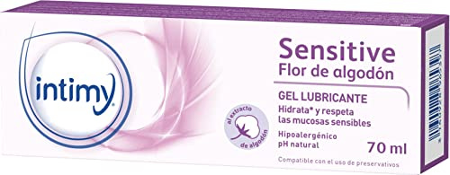INTIMY Gel lubricante íntimo, Suavidad y confort, Flor de algodón, 70 ml | Adecuado para pieles sensibles, hipoalergénico, PH neutro, textura fluida y no pegajosa, flora íntima, fabricado en Francia
