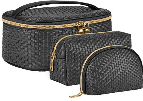 KTMOUW Kosmetiktasche Kulturtasche Kulturbeutel für Reise Damen Große Wasserdichte Waschtasche Make Up Tasche Schminktasche 3 Stücke