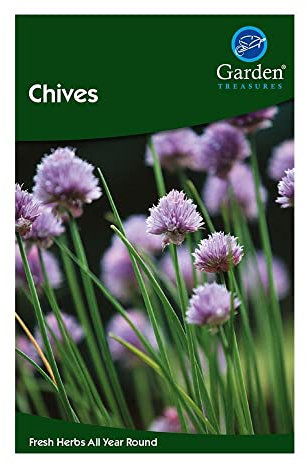 Garden Treasures Fresh Herbs Vegetable Fruit Seeds Salad Grow Your Own Indoor Outdoor (Chives)