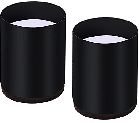 MagiDeal Alzate per letti e mobili Rialzi per sedie Rialzi per divani Gambe Riser Accessori per piedi per la casa - Tondo 6x10cm Nero