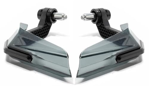 VOBOR Motorrad Handschutz, Aluminiumlegierung und ABS Handschutz Universal für die Meisten Motorräder Chopper Scooter(Schwarz)