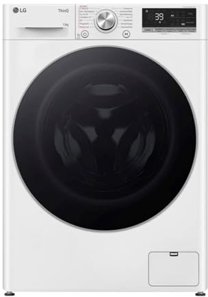 LG F4WR7031 Frontlader-Waschmaschine 13 kg, Klasse A -20%, 1.360 U./Min., 61.5x60x85 cm, TurboWash 360 in 39 Minuten, Allergy Care, Steam, Wi-Fi, Digitales Touchdisplay, Weiß