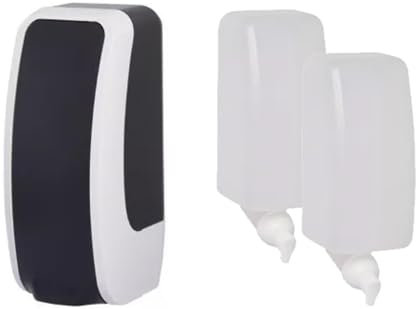 Blanc HYGIENIC WC-Sitzreiniger Set Lavela – 2 Wandspender für die Toilette, 2 x 1 Liter Flächendesinfektionsmittel für ca. 2.000 Anwendungen, Weiß Farbe Schwarz/Weiß
