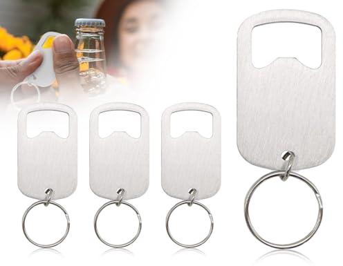 Lhbwhiz Confezione da 3 Apribottiglie,Apribottiglie per Birra in Acciaio Inossidabile Portachiavi Apribottiglie Portachiavi Bar,Cavatappi per Birra,Regali Divertenti per Uomini Home Pub(Argento)