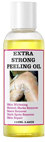 Peeling Oil For Dark Skin,Yellow Peeling Oil lightening exfoliiating dark skin,Extra Strong Peeling Oil,Peeling Solution,Remover Brightening Oil-110ML