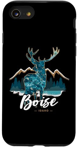 Coque pour iPhone SE (2020) / 7 / 8 Boise Idaho ID Elk Boise River Mountains