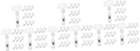 Lurrose 36stücke Teiliges Drehbare Preisschild-clips Für Schilderhalter Transparente Etikettenhalter Für Einzelhandel Und Supermärkte Installieren Und Vielseitig Verwendbar