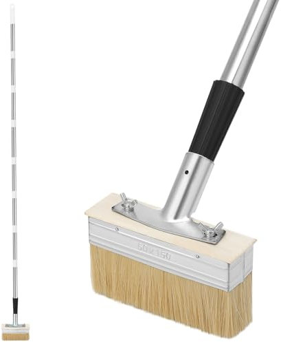 saerryor 5.5 Decking Paint Brush 70 Long Handled,150 * 50 cm Large Fence Paint Brushes Floor Oil Brush,Deck Stain Applicator Brush Paint Brush for Wood Masonry Deck Fence Wall Shed Floor