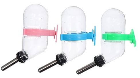 Happyyami 3piezas Bebedero Automático para Roedores De Dispositivo De Agua para Hámsteres Conejos y Pequeñas Diseño Estable y Práctico Suministro De Agua