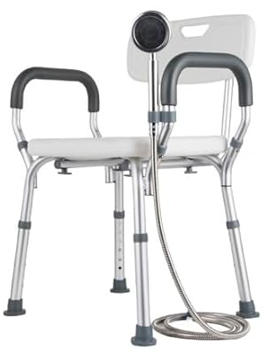 Edia Da Bagnoper Persone Anziane, Sedia Doccia Anziani, Altezza Regolabile, for Vasca Da Bagno Interna, Sedia Da Bagno Antiscivolo for Anziani Disabili