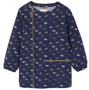 Vertbaudet Jungen Malkittel DINOSAURIER indigo-blau 152