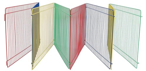 Outanaya 8 pièces Clôture de Jeu pour Petits Animaux Enclos Sécurisé pour Hamsters Hérissons et Cochons Parc Exercice Amovible pour Animaux Domestiques