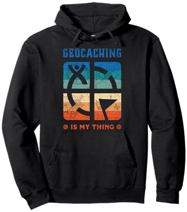 Geocacher Geocaching Forniture Kit Strumenti Trinkets Geocaching Felpa con Cappuccio