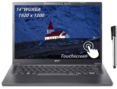 acer Aspire Ordinateur portable, écran tactile IPS WUXGA de 14, Intel Ultra 5-226 V, 8 cœurs, 16 Go de RAM LPDDR5X, SSD de 1 To, BK, copilote AI + PC, webcam, Windows 11 Home, TWE 16 Go USB Pen