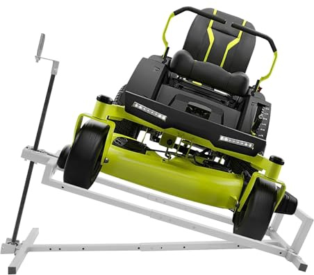 Rasentraktorheber, 400kg Hebevorrichtung Hebebühne Aufsitzmäher Reinigungshilfe universal, Rasenmäher Jack mit 74cm Hubhöhe, für Traktor und ATV Wartung