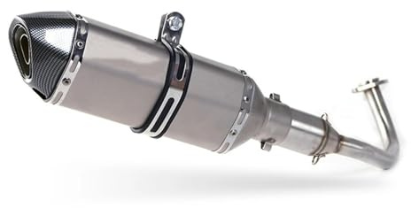 Auspuffanlage Für Motorräder Und Roller, Komplettsystem, Mittelrohr Für PCX125, PCX150, PCX 125 150(C with AK sticker)