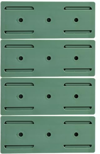 ULTECHNOVO Soporte Adhesivo Fácil Instalación para Enchufes sin Perforaciones, Organizador de Enchufes de Pared Abs y de Espacio 4 Piezas para Hogar y Oficina