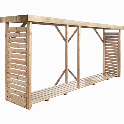 Madeira Abri à bûches en Bois avec Plancher - 6,5 stères