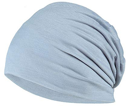 YOFASEN Slouchy Beanie mössa – Chemo Cancer huvudbonad av bomull, sovmössa, turban, huvudbonad, stretch, muslimsk huvudduk för kvinnor och män, LJUSGRÅ, one size