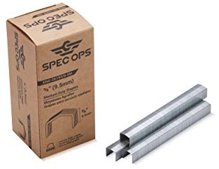 Spec Ops Tools 3/8 Staples for M66E Plier Stapler, 5,000 Pack, 3% Donated to Veterans, Silver