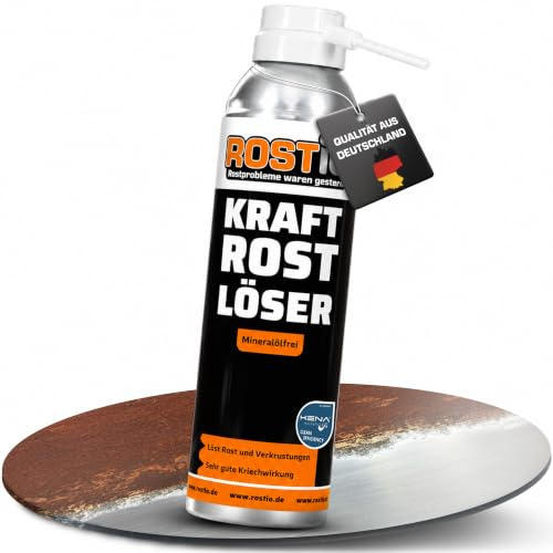 Rostio Kraft Rostlöser Spray | Extrem Kraft Profi Rostlöser für Schrauben | Muttern | Auto | Fahrrad (1 Stück)